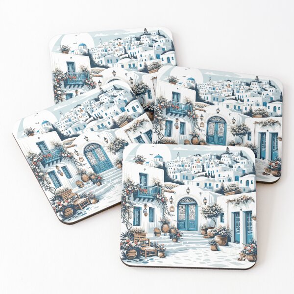 Item preview, Greek village designed and sold by LongIslandDesgn.