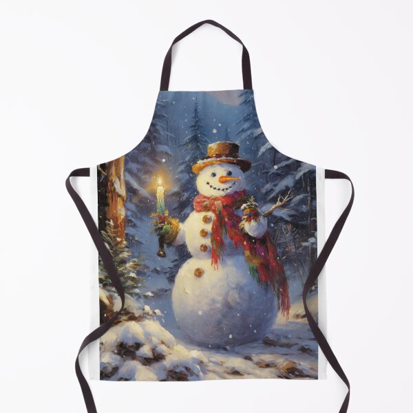 Item preview, snowmen in a mountain setting, adorned with colorful designed and sold by Mickeymouse2023.