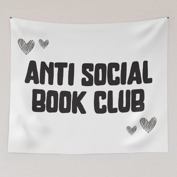 Item preview, Anti social book club designed and sold by CoverToCover.
