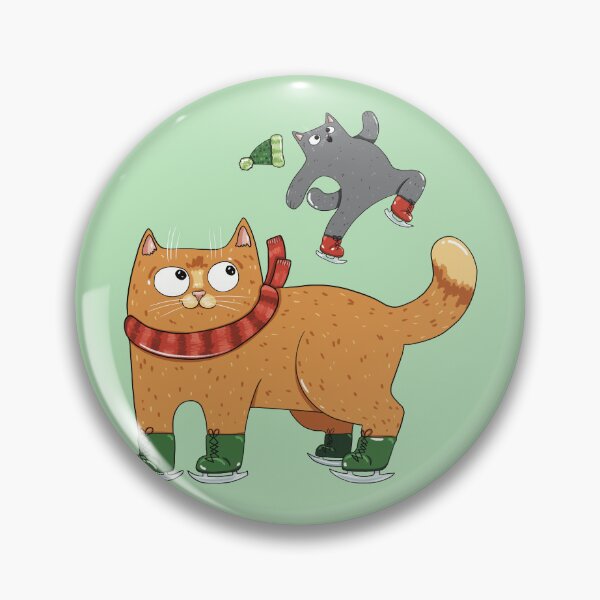 Item preview, Winter Skating Kitties Print designed and sold by Julia Sol.