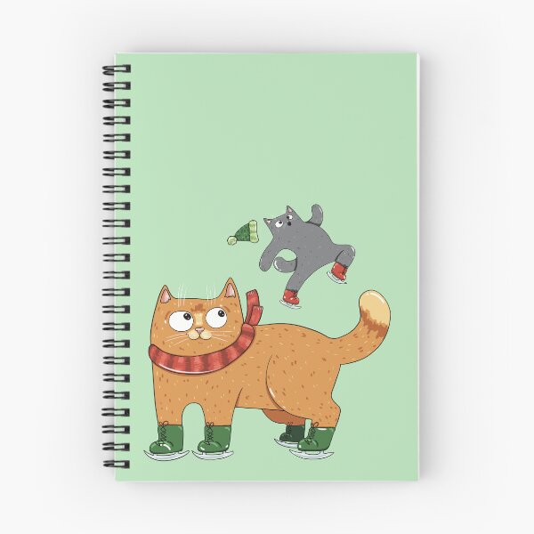 Item preview, Winter Skating Kitties Print designed and sold by Julia Sol.