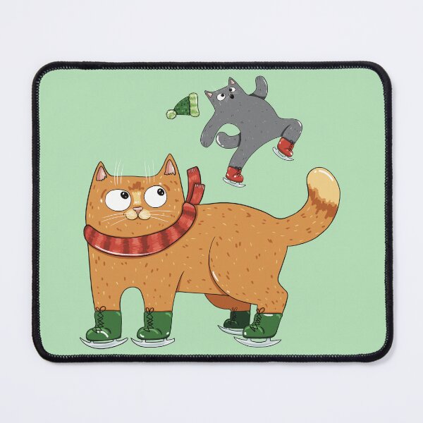 Item preview, Winter Skating Kitties Print designed and sold by Julia Sol.