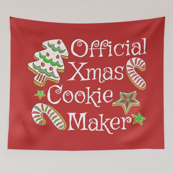 Item preview, Official Xmas Cookie Maker, Fun Slogan For All Bakers, White Font designed and sold by TrulyEpoque.