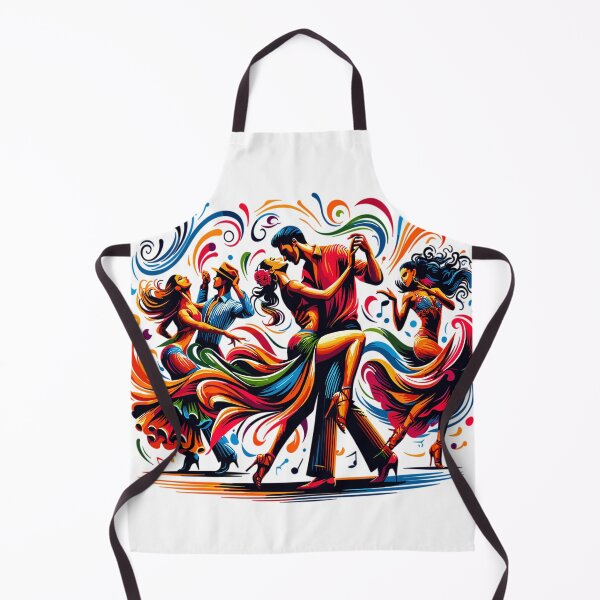 Item preview, Colorful salsa scene designed and sold by LongIslandDesgn.