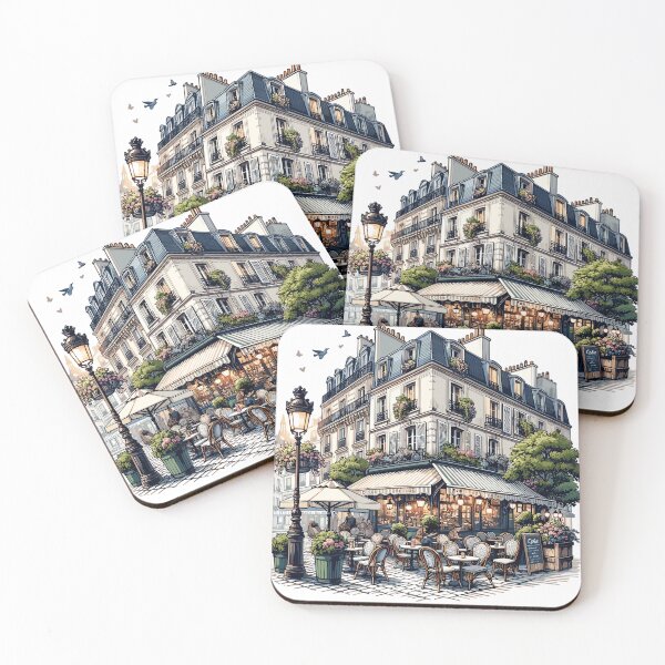 Item preview, Charming street corner in Paris designed and sold by LongIslandDesgn.
