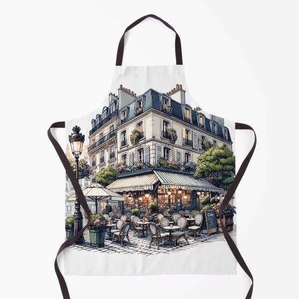 Item preview, Charming street corner in Paris designed and sold by LongIslandDesgn.