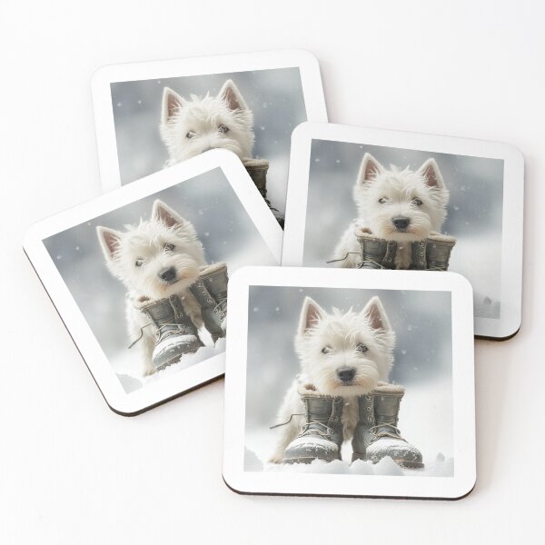 Item preview, A West Highland White Terrier in the snow designed and sold by naturemenagerie.