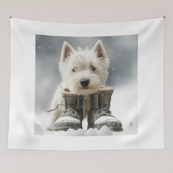 Item preview, A West Highland White Terrier in the snow designed and sold by naturemenagerie.