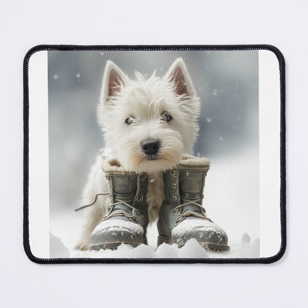 Item preview, A West Highland White Terrier in the snow designed and sold by naturemenagerie.