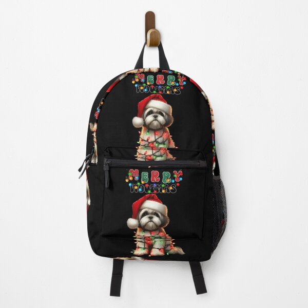 Item preview, Merry Woofmas Santa Dog Christmas Shih Tzu designed and sold by BotunPeony.