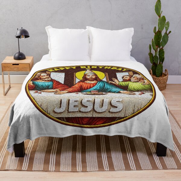 Item preview, Happy Birthday Jesus Disciples Last Supper designed and sold by plushism.