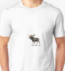 Vintage Moose Illustration Unisex T-Shirt