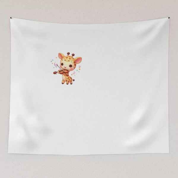 Item preview, Adorable Violin Player Giraffe designed and sold by DigiDreamyArt.