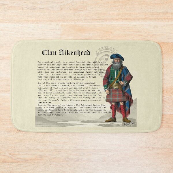 Item preview, Clan Aikenhead Scottish History  designed and sold by BagTown Clans.