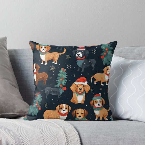 Item preview, Christmas puppy winter pattern designed and sold by SmileshareShop.
