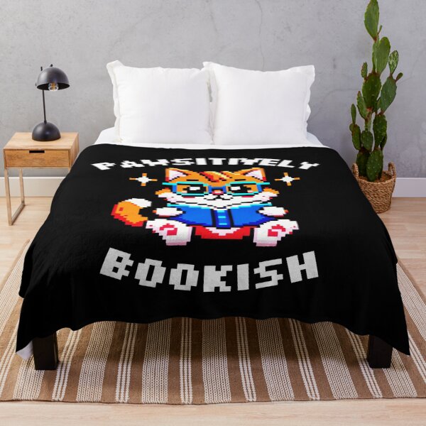 Item preview, Literary Cat: 8-Bit 'Pawsitively Bookish designed and sold by PixelPunkster.
