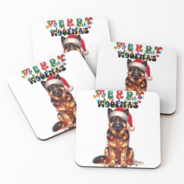 Item preview, Merry Woofmas Santa Dog Christmas German Shepherd designed and sold by BotunPeony.