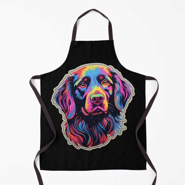 Item preview, Flat-coated Retriever Neon Design designed and sold by CUTEDOGGIEZ.