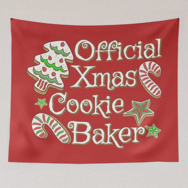 Item preview, Official Xmas Cookie Baker, Fun Slogan For All Bakers, White Font designed and sold by TrulyEpoque.