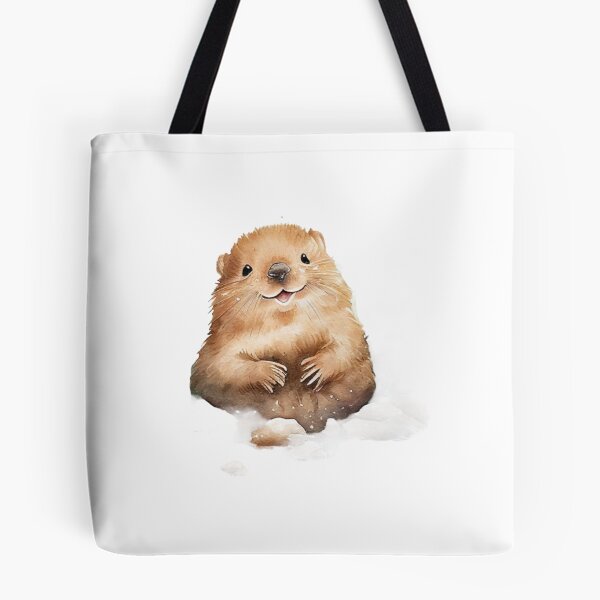 Item preview, Cute beaver watercolor portrait designed and sold by Naturartprints.