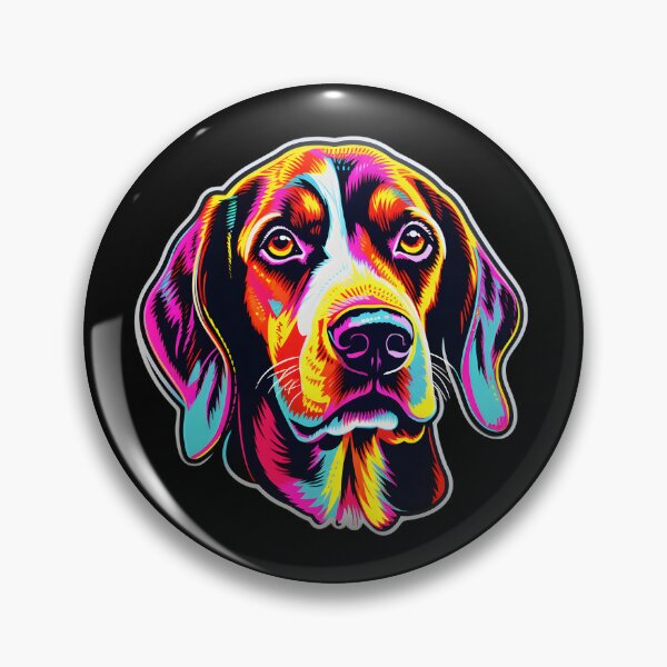Artikelvorschau, Neonfarbener Foxhound entworfen und verkauft von CUTEDOGGIEZ.