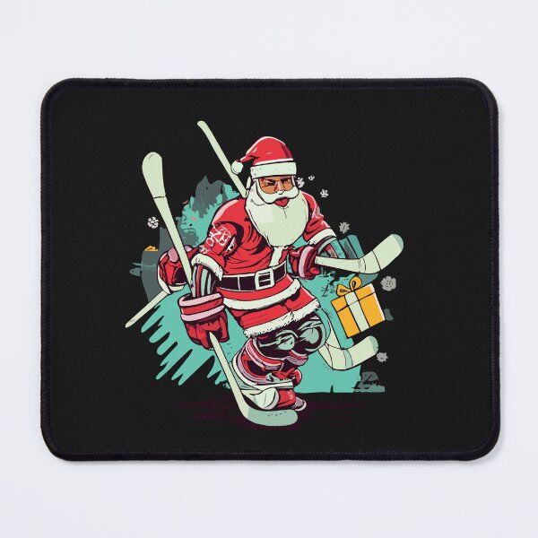Item preview, Santa Playing Hockey Pajama Shirt Ice Hockey Christmas Gifts designed and sold by Pitchou07.