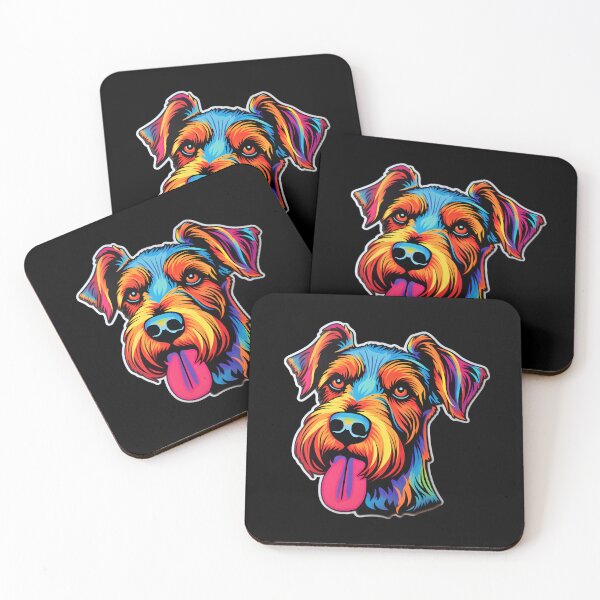 Item preview, Fox Terrier Neon Design designed and sold by CUTEDOGGIEZ.
