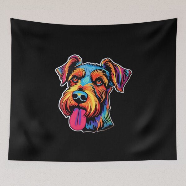Item preview, Fox Terrier Neon Design designed and sold by CUTEDOGGIEZ.