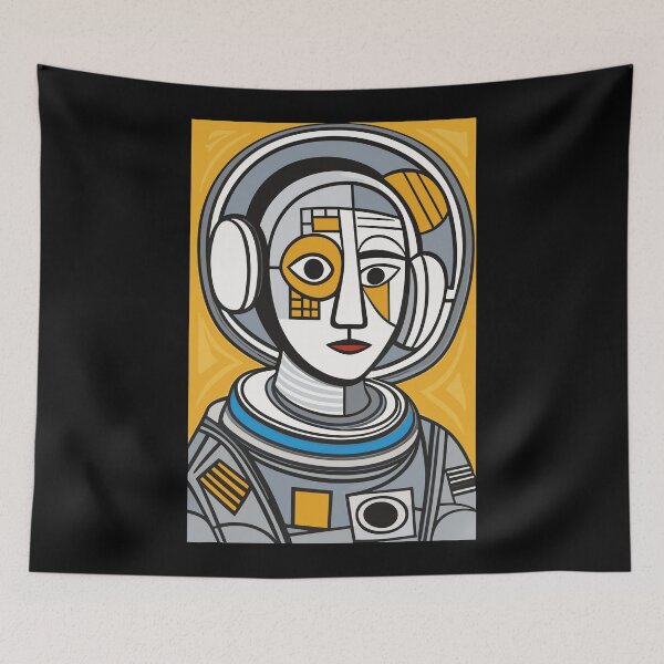 Item preview, Portrait of Astronaut designed and sold by Ikibrai.