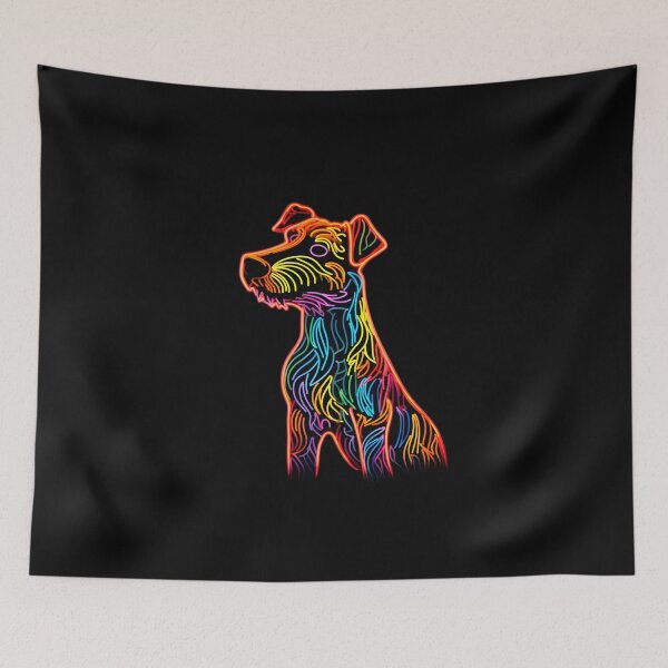 Item preview, Neon Fox Terrier designed and sold by CUTEDOGGIEZ.