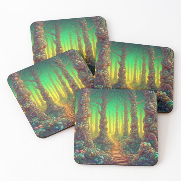 Item preview, psychedelic forest  designed and sold by scabsecrete.