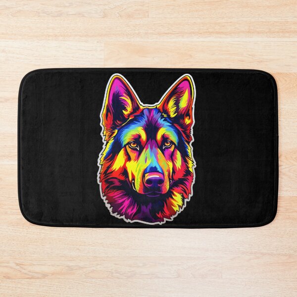 Item preview, German Shepherd Neon Design designed and sold by CUTEDOGGIEZ.