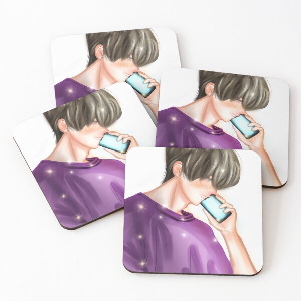 Item preview, Anime Guy Holding his Phone designed and sold by Dina Store.