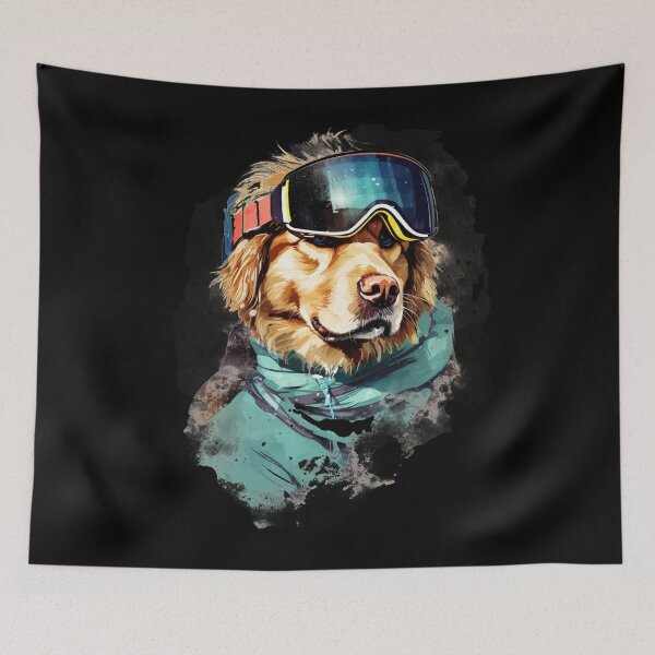 Item preview, Ski Dog in Ski Googles designed and sold by AnnaMDesign.
