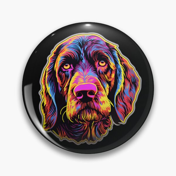 Item preview, German Wirehaired Pointer Neon Design designed and sold by CUTEDOGGIEZ.