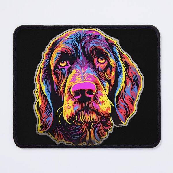 Item preview, German Wirehaired Pointer Neon Design designed and sold by CUTEDOGGIEZ.