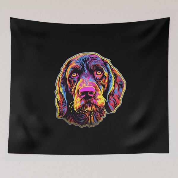 Item preview, German Wirehaired Pointer Neon Design designed and sold by CUTEDOGGIEZ.