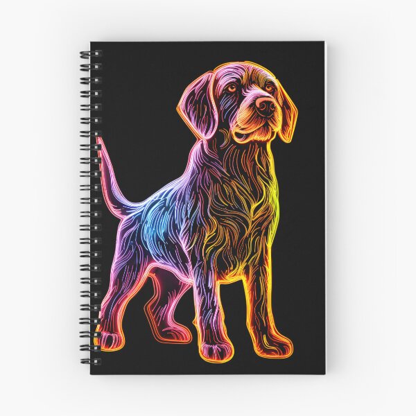 Item preview, Neon German Wirehaired Pointer designed and sold by CUTEDOGGIEZ.