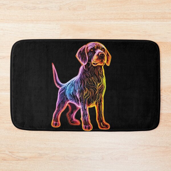 Item preview, Neon German Wirehaired Pointer designed and sold by CUTEDOGGIEZ.