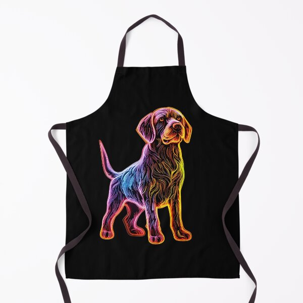 Item preview, Neon German Wirehaired Pointer designed and sold by CUTEDOGGIEZ.