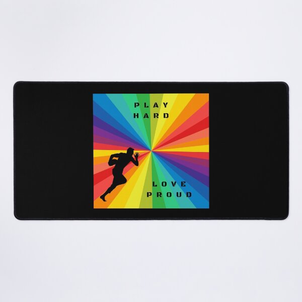 Item preview, LGBTQ Rugby, LGBTQ Rugby Sport Slogan, Play Hard Love Proud designed and sold by PrideBeProud.