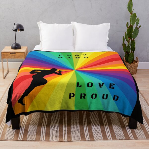 Item preview, LGBTQ Rugby, LGBTQ Rugby Sport Slogan, Play Hard Love Proud designed and sold by PrideBeProud.