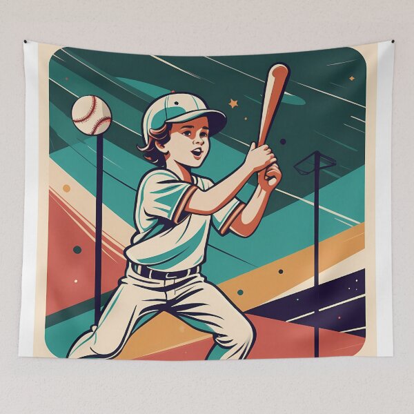Item preview, Home Runs and Heroes: Discover the Beauty of Retro Baseball in Digital Art designed and sold by Artedig.