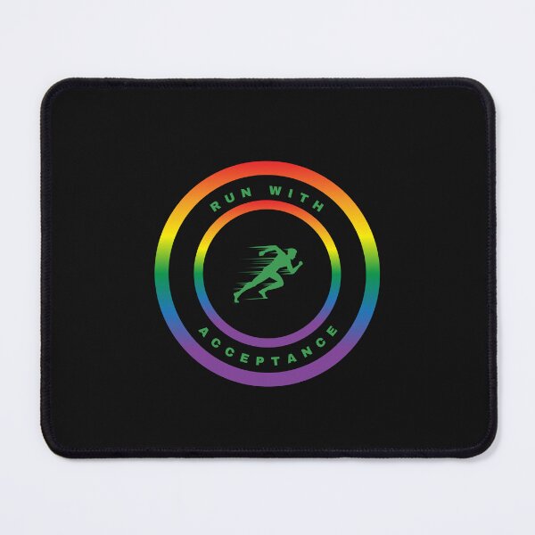 Item preview, LGBTQ Track and Field. LGBTQ Track and Field Sport Slogan, Run With Acceptance designed and sold by PrideBeProud.