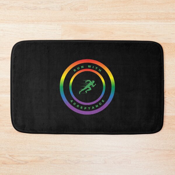 Item preview, LGBTQ Track and Field. LGBTQ Track and Field Sport Slogan, Run With Acceptance designed and sold by PrideBeProud.
