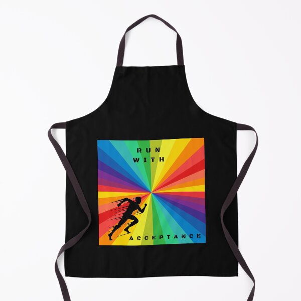 Item preview, LGBTQ Track and Field. LGBTQ Track and Field Sport Slogan, Run With Acceptance designed and sold by PrideBeProud.