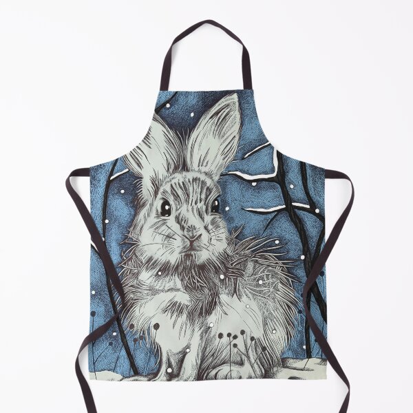 Item preview, Arctic Hare in an Ice Blue Christmas Scene designed and sold by AnnieHines.