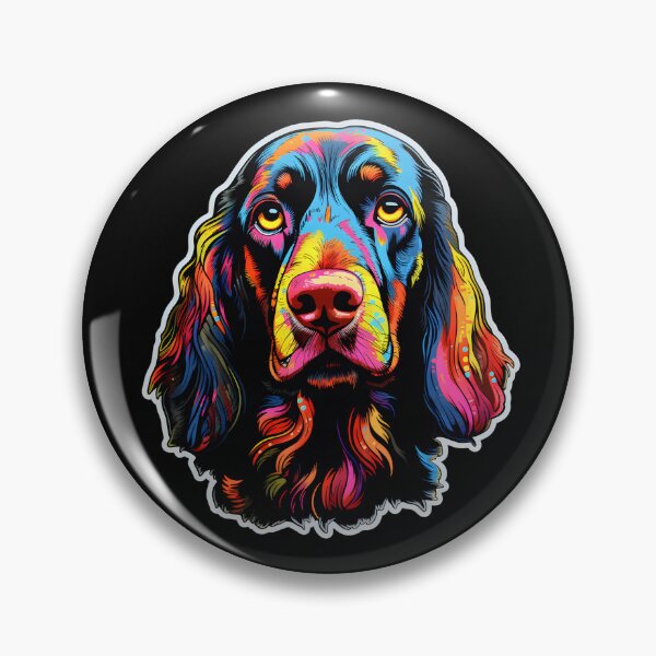 Aperçu de l'œuvre Setter Gordon Au Néon créée et vendue par CUTEDOGGIEZ.