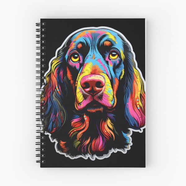 Aperçu de l'œuvre Setter Gordon Au Néon créée et vendue par CUTEDOGGIEZ.