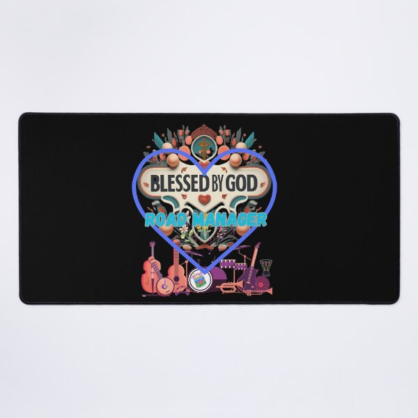 Item preview, BLESSED BY GOD ROAD MANAGER designed and sold by carlos crane.